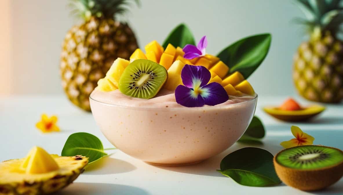 Receita de Smoothie Bowl com Frutas Tropicais (Passo a Passo)
